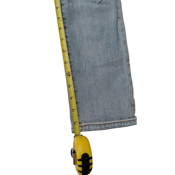 American Eagle Outfitters Women's Light Blue Distressed Skinny Jeans - Picture 4 of 5